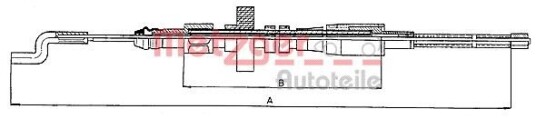 Bremsewire METZGER 10.7391
