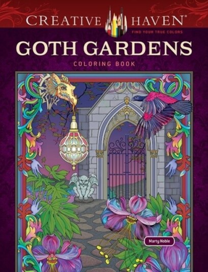 Creative Haven Goth Gardens Coloring Book