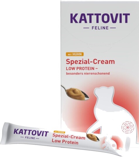 Kattovit Våtfôr Special Cream Low Protein Med Høns 6 X 15 G