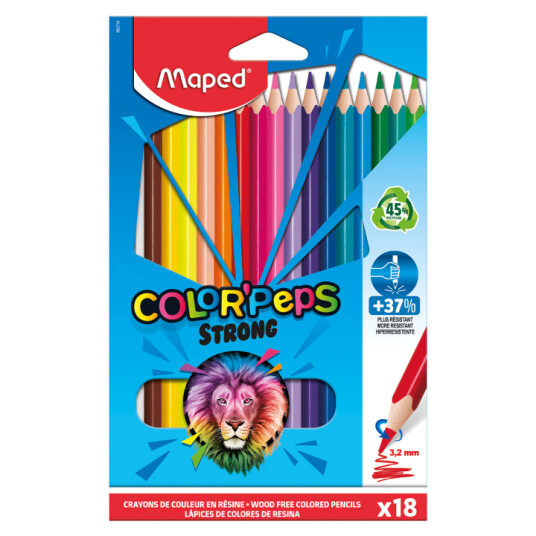 Maped Fargeblyanter Color Peps Strong 18-pakning