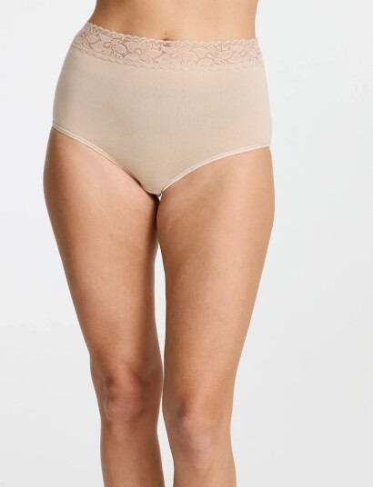 Damella of Sweden 2 Pack Maxi Brief   Beige   XL