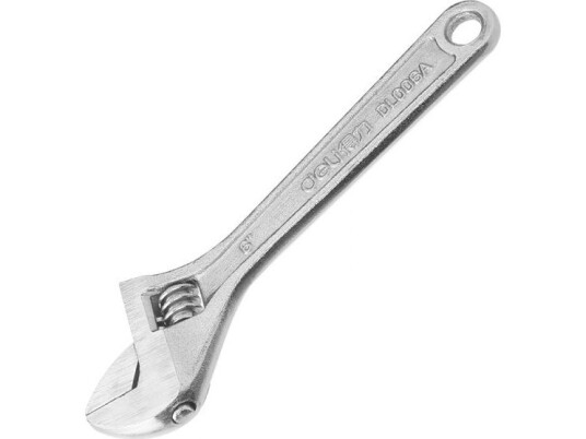 Deli Deli Tools Edl006a Adjustable Wrench, 6 "(Silver) Deli Deli Tools Edl006a Adjustable Wrench, 6 "(Silver)