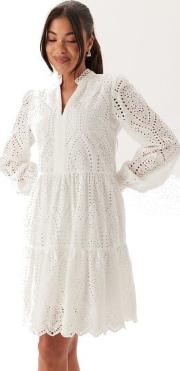 Y.A.S Holi Long Sleeve Dress Hvit L Y.A.S Holi Long Sleeve Dress Hvit L