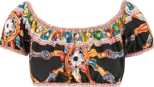 Dolce & Gabbana Dame Topper Flerfarget M, Dolce & Gabbana Dame Topper Flerfarget M,