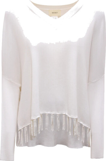 ViCOLO Dame Strikkevarer Hvit ONE SIZE,