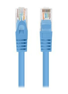 Lanberg Koblingskabel Rj-45 Hann Til Rj-45 Hann 2 M 5.4 Mm U/Utp Uskjermet Cat 6 Flertrådet Uten Hindringer Blå Ral 5012 En Pakke 10