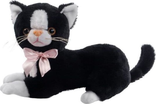 Mascot Czarny kot Flico laget av kokarde¹ 34 cm