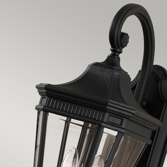 Cotswold Lane utendørs vegglampe, svart, 52 cm, IP44 – FEISS - Antikk - Metall - Med en lyskilde