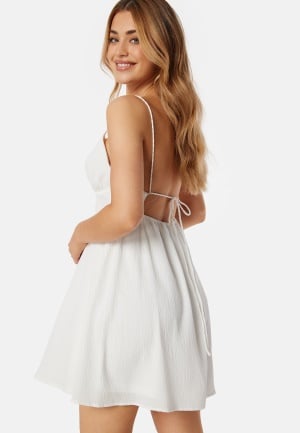 Bubbleroom Occasion Sunny Tie Back Dress White 46