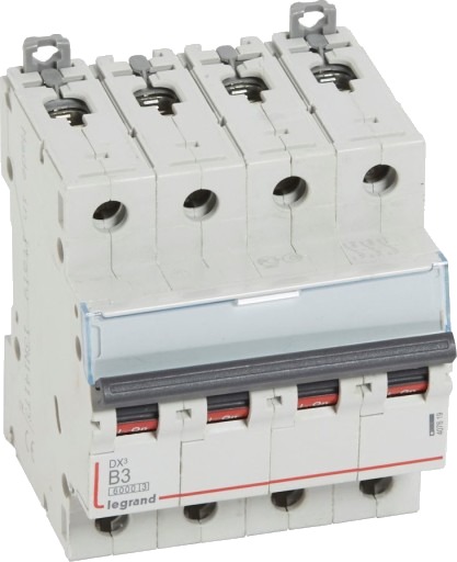 Legrand DX3 MCB automatsikring B3 4P 4M 6/10kA
