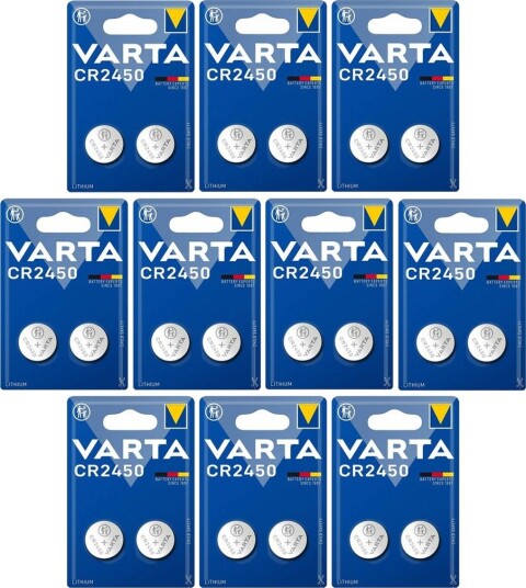 VARTA Lithium Coin knappcellebatteri CR2450 2-pack x10
