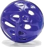 Beeztees plastball med bjelle 4 cm
