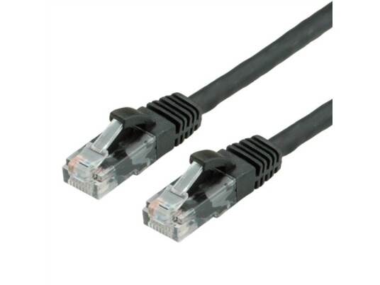 Value 21.99.1464 0,3 M Cat6a U/Utp Utp Rj-45 Rj-45 Svart
