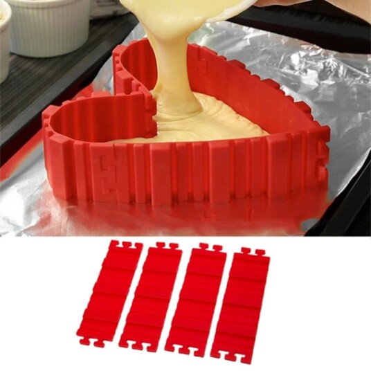 Formbar bakeform / kakeform i silikon Justerbar