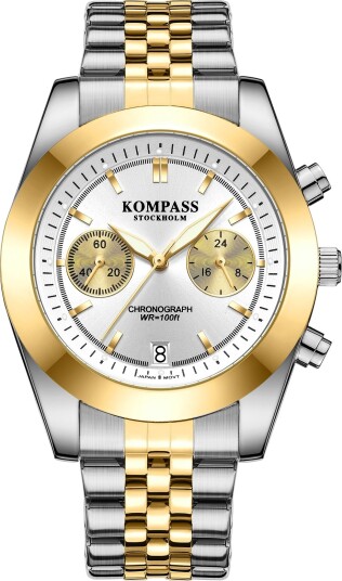 Kompass Navigator Chrono Silver Gold
