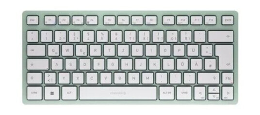 Cherry KW 7100 MINI BT - Tastatur - Tysk - Grnn