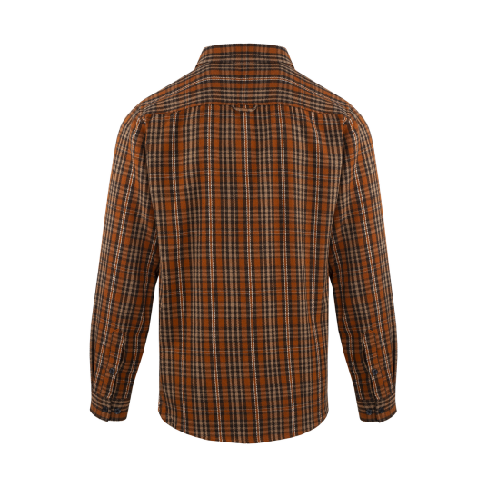 Carew Shirt Rust XL Check cotton shirt