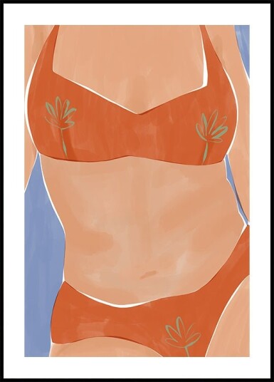 Bikini Babe Plakat / 21x30cm