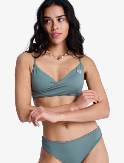 Roxy Sd Essentials Wrap Bra Khaki green XXL Roxy Sd Essentials Wrap Bra Khaki green XXL