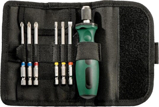 Metabo Bitssett med Håndtak - 7 Deler T20, T25, Ph2, Ph3, Pz1, Pz2, Sl5.5