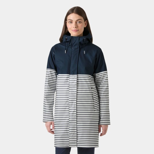 Helly Hansen Women's Moss Block Pu Raincoat Marineblå Xs