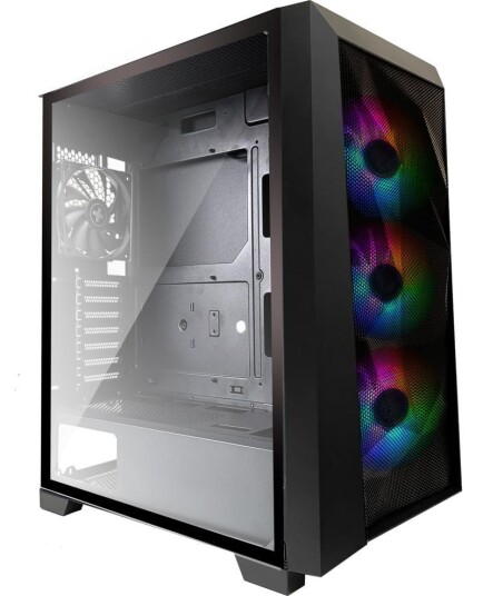 Xilence X712.RGB Midi Tower Kabinet med Herdet Glass Xilence X712.RGB Midi Tower Kabinet med Herdet Glass