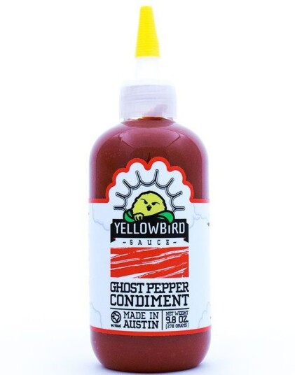 Yellowbird Ghost Pepper Condiment Sterk Ghost Pepper Saus med Tomat og Gulrotbase 278 gram USA Import Yellowbird Ghost Pepper Condiment Sterk Ghost Pepper Saus med Tomat og Gulrotbase 278 gram USA Import