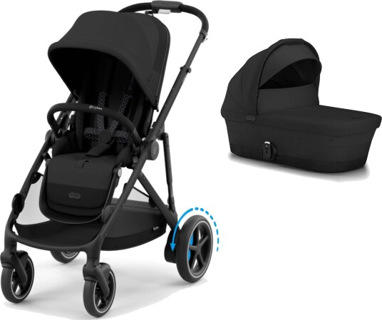 Cybex eGazelle S BLK Moon Black Komplett Barnevogn