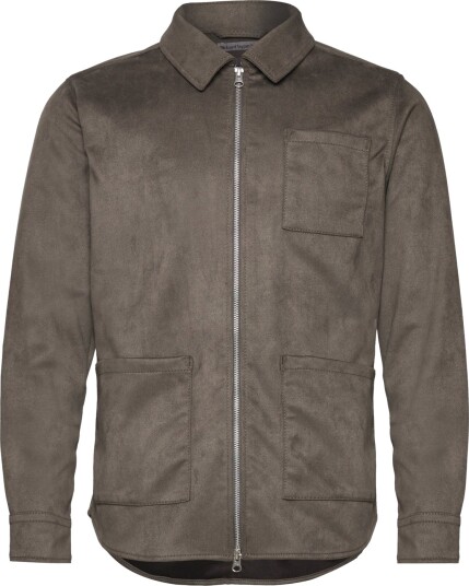 Human Scales Rickard Vegan Suede Jacket   Grey   S