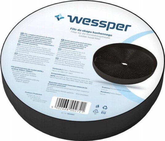 Wessper Carbon Filter For The Akpo Wk-6 Wk-8 Wk-9 Hood