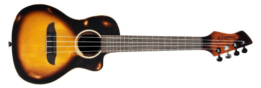 Ortega Guitars Ortega Dssuite-Uke Concert Ukulele Med Mik, Gigbag, Distressed Suites