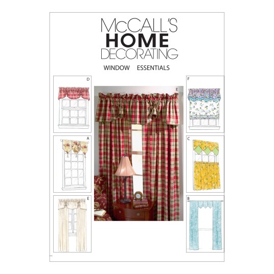 McCall's 4408 - Gardiner og Gardinkapper STRL: Alle inkludert