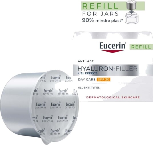 Eucerin Hyaluron-Filler 3x Effekter Dagkrem SPF30 Refill 50 ml Eucerin Hyaluron-Filler 3x Effekter Dagkrem SPF30 Refill 50 ml