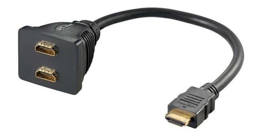 Pro HDMI Splitter 2xHDMI Svart Pro HDMI Splitter 2xHDMI Svart