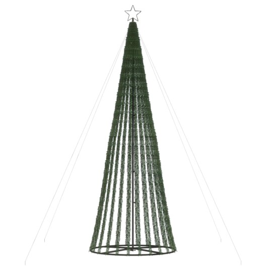 vidaXL Juletre lyskjegle 688 LED kaldhvit 300 cm