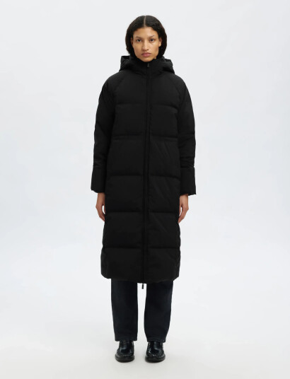 Selected Slfmaya Down Long Coat Noos - Black - 36