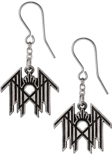 Alchemy Sleep Token Dropper Earring Hand Made Authentic English Pewter 85529978