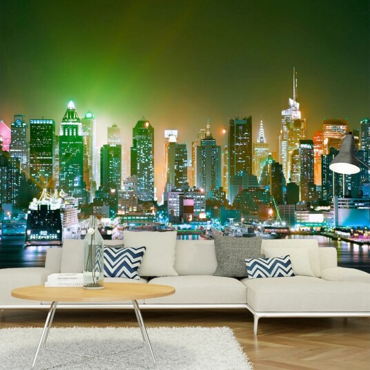 Fototapet NY Enlightened Harbor 200x140 - Artgeist sp. z o. o.