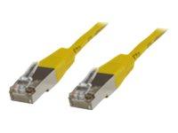 MicroConnect Nettverkskabel - RJ-45 (hann) til RJ-45 (hann) - 50 cm - skjermet, beskyttet tvunnet parkabel (STTP) - CAT 6 - halogenfri - gul
