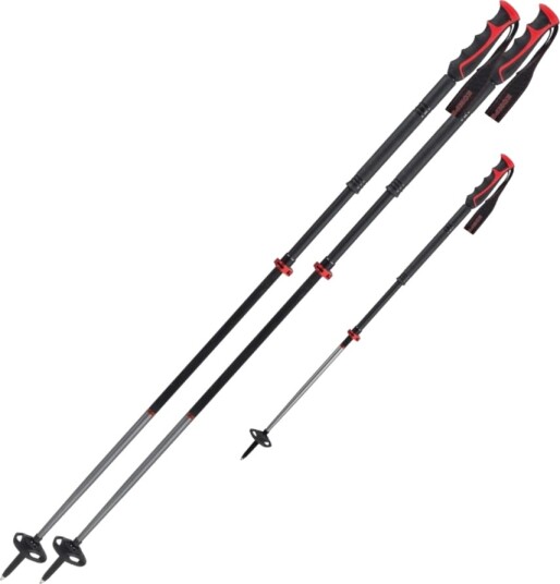 Komperdell Descent Carbon Rocksleeve Vario, Skistaver, Carbon 114-140cm Komperdell Descent Carbon Rocksleeve Vario, Skistaver, Carbon 114-140cm