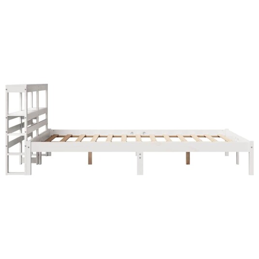 Sengeramme uten madrass hvit 135x190 cm heltre furu 3305713
