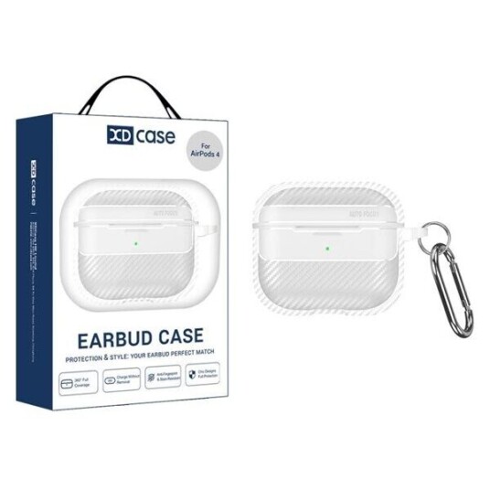 Etui med karabinkrok for AirPods 4 Klar Etui med karabinkrok for AirPods 4 Klar