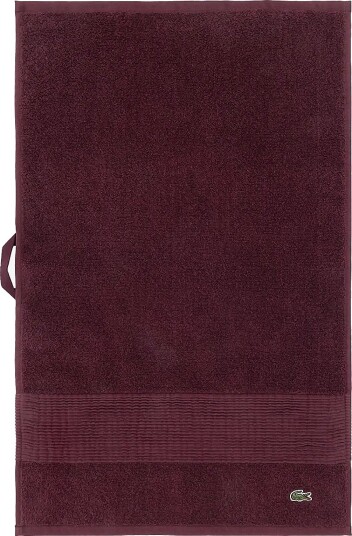 Lacoste Home Llecroco Guest Towel - BORDEAU - 40X60 cm