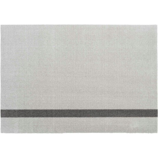 Tica Copenhagen Gulvmatte Stripe LysGrå-Grå 90x130cm