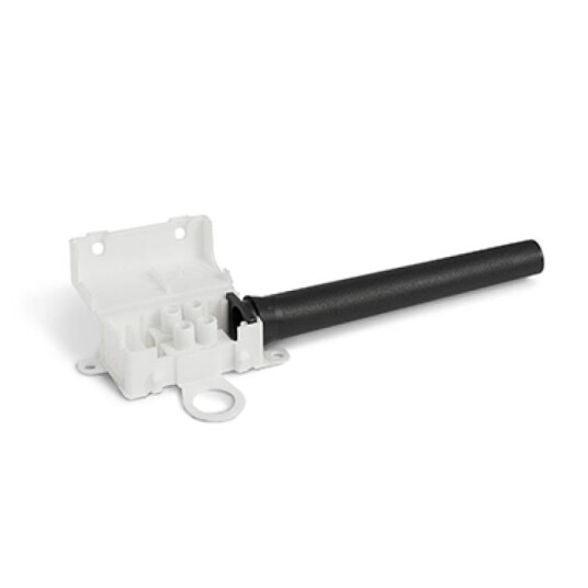 Koblingsboks i plast med 2 pins koblingsklemme og ledningsavlastning 10A/250V