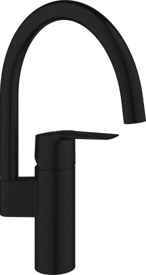 Grohe Start 304692430 Kjøkkenbatteri høy tut, matt svart Uten maskinavstenging, Baderom