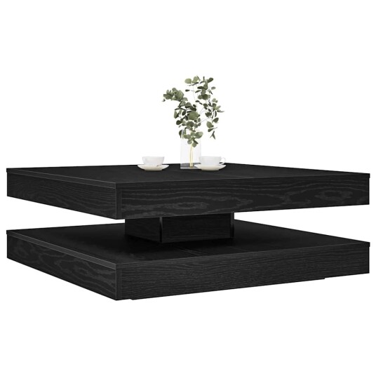  Salongbord 360-graders roterbart svart 90x90x34,5 cm 8721158573353