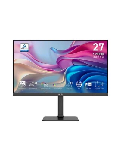 MSI Modern 27" 4K IPS Skjerm med HDMI og USB-C, Sort