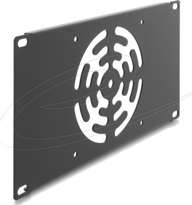 Delock 67434 Dekselplate Innebygd Vifte Metall Mørkegrå 1 Stykker 67434