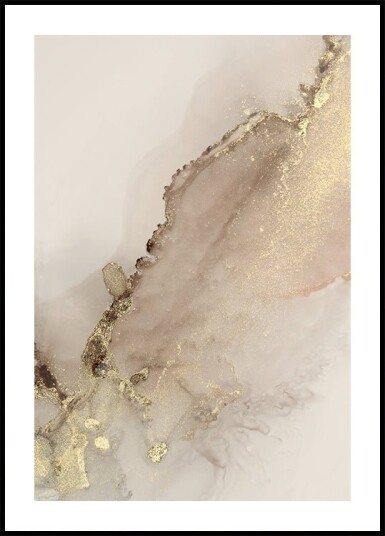 Abstract Gold Splash Plakat Plakat / 30x40cm